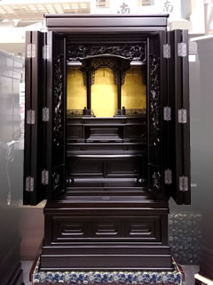 20号 黒檀調弓花障子の正面写真